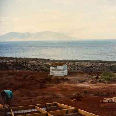 Water catchment and start of foundation