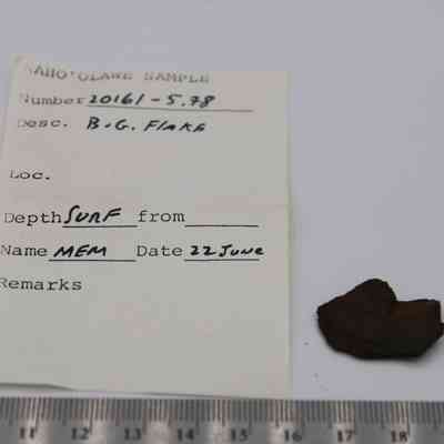 Basaltic glass flake