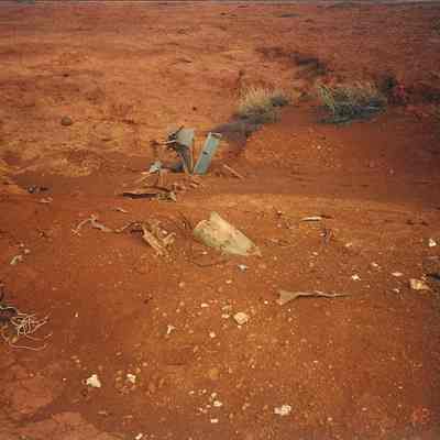 Exposed plane parts @ crash site