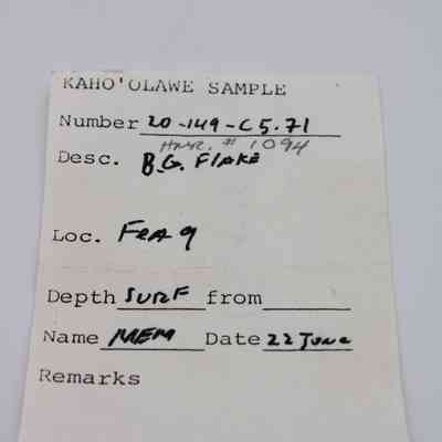 Basaltic glass flake