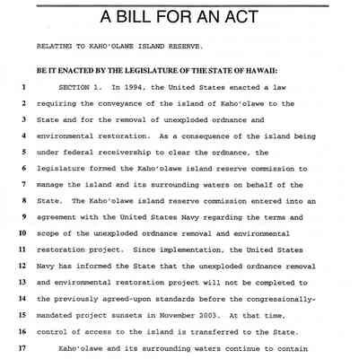 H.B. (House Bill) No. 2110 H.D. (House Draft 1)