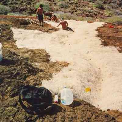 People working on soil erosion abatement