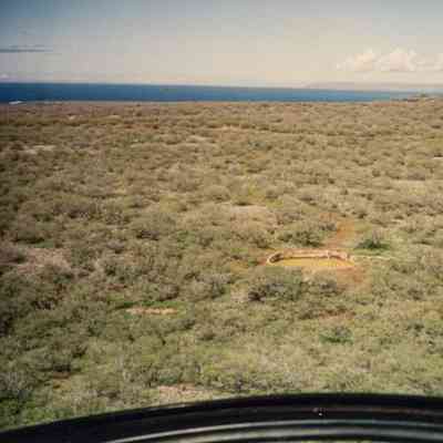 Aerial view of circular structure