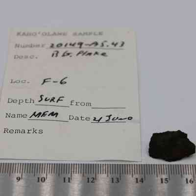 Basaltic glass flake