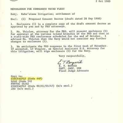 Memorandum for Commander Third Fleet