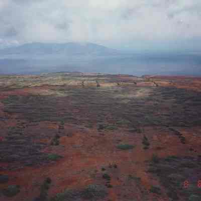 Aerial with Luamakika in foreground