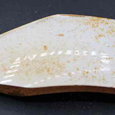 Crockery plate sherd with alternate id number visible: Origsize: 13.4 cm (l); Origformat: Artifact; Resolution: 200 dpi