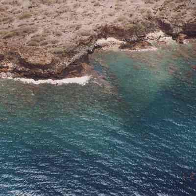 Aerial view of three bays of Kaukamoku