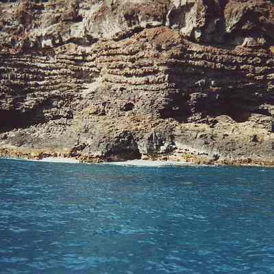 Unidentified caves along coast