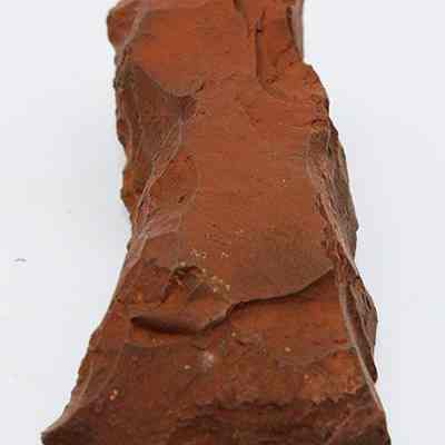 Lengthwise view of adze preform #3: Origsize: 12 cm (L) x 4 cm (W); Origformat: Artifact; Resolution: 200 dpi