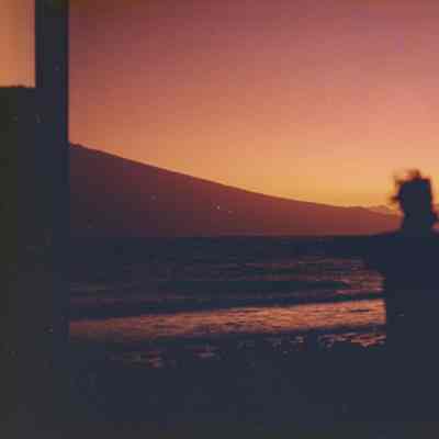 Person watching sunrise on Kaho'olawe
