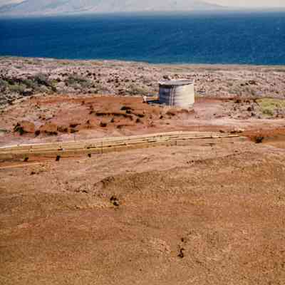 Hardpan and water tank