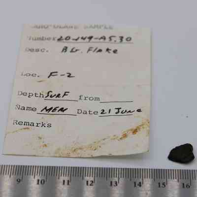 Basaltic glass flake