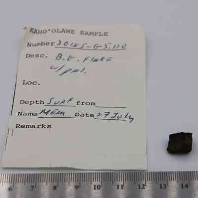 Basaltic glass flake