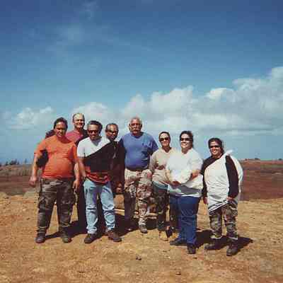 Group of people at Luamakika Crater