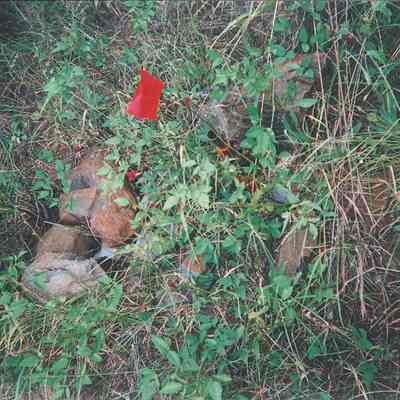 Flagged UXO site
