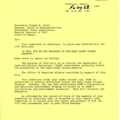 Standing Committee Report No. 1086
