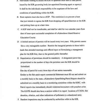 Kahoolawe Spearfishing Management Plan 4: Origsize: 8.5" x 11"; Origformat: Document; Resolution: 150 dpi