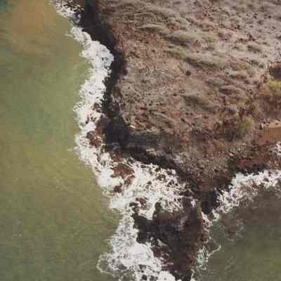Aerial view of the western point of Kaukamoku