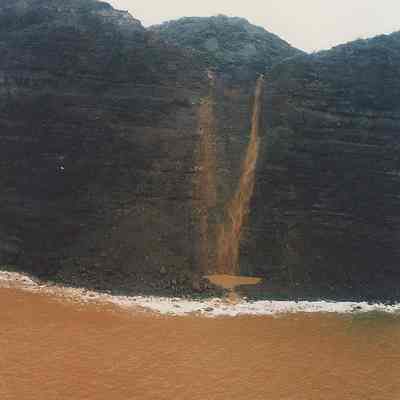 Coastal view of soil runoff at 'Ili'ililoa near Kamōhio
