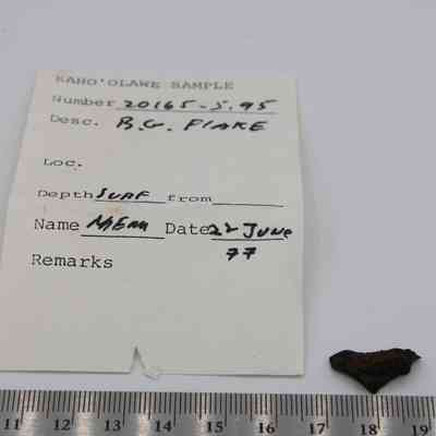 Basaltic glass flake