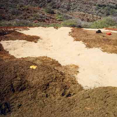Matting on hardpan terrain