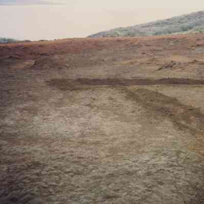 Ditch in hardpan