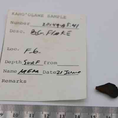 Basaltic glass flake