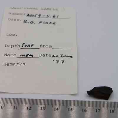 Basaltic glass flake