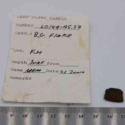 Basaltic glass flake