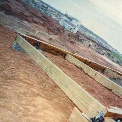 Corner of wooden frame