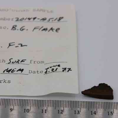 Basaltic glass flake