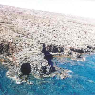 Aerial coastal view