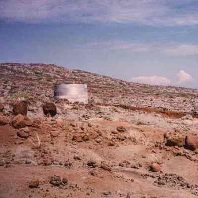 Water catchment and hardpan