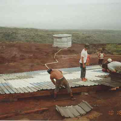 Working on possible water catchment
