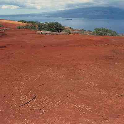 Hard pan at Mauka I site