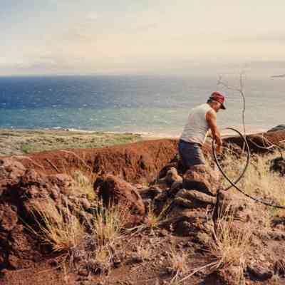 Men laying irrigation lines