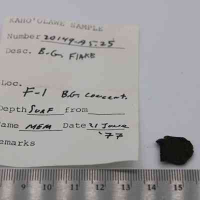 Basaltic glass flake