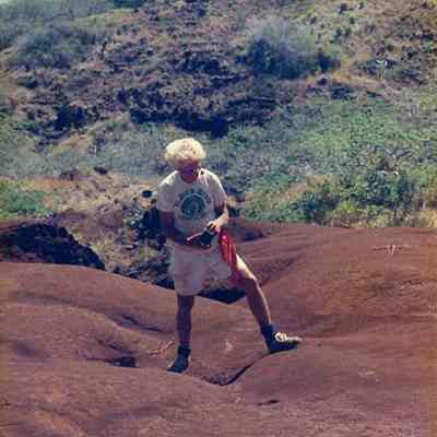 Person on hardpan