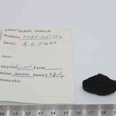 Basaltic glass flake