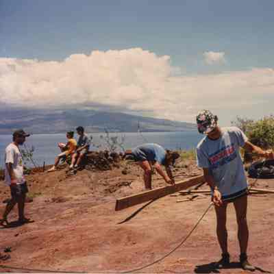 People working on hardpan