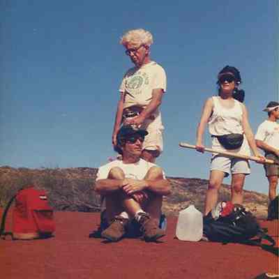 People on hard pan