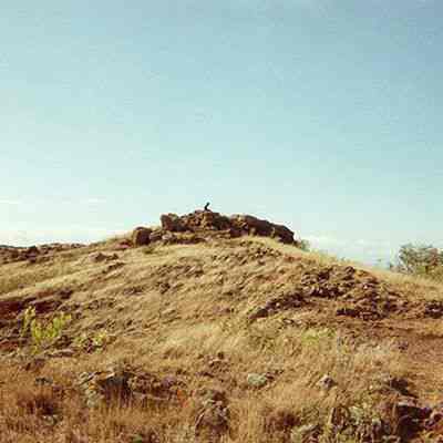 Pu'u (hill) with pohaku (rock) outcropping at top