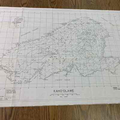 Kaho'olawe Map: Origsize: 35.5" x 25"; Origformat: Other; Resolution: 72 dpi