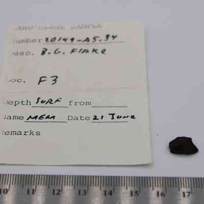 Basaltic glass flake