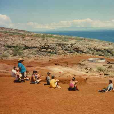 People on hardpan
