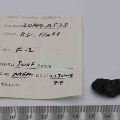 Basaltic glass flake
