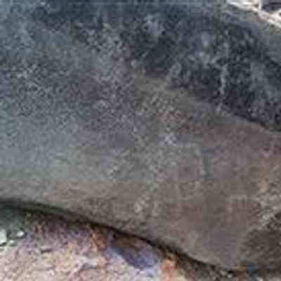 Petroglyphs-close up photo
