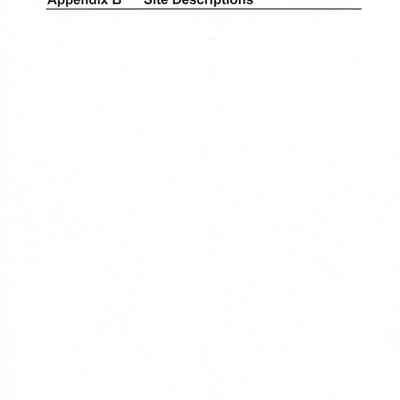 Appendix B, Site Descriptions (Task Order 007)