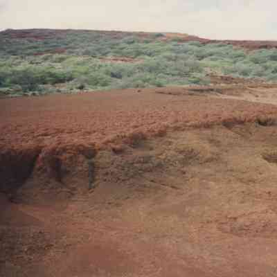 Hardpan terrain